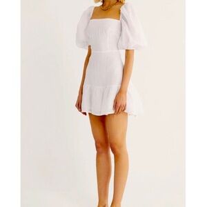 Rumer Mia Mini‎ Dress in white
